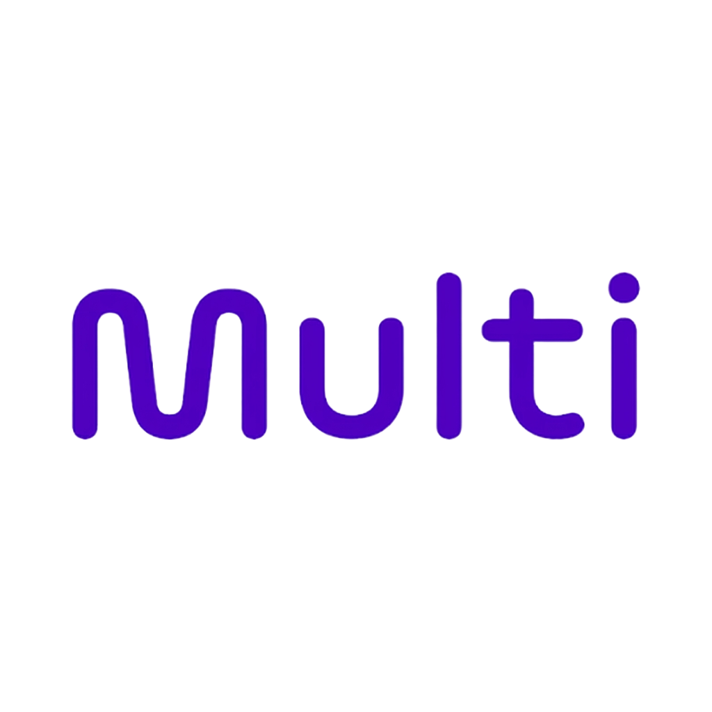 Logotipo Multi Saúde, linha de saúde do Grupo Multilaser